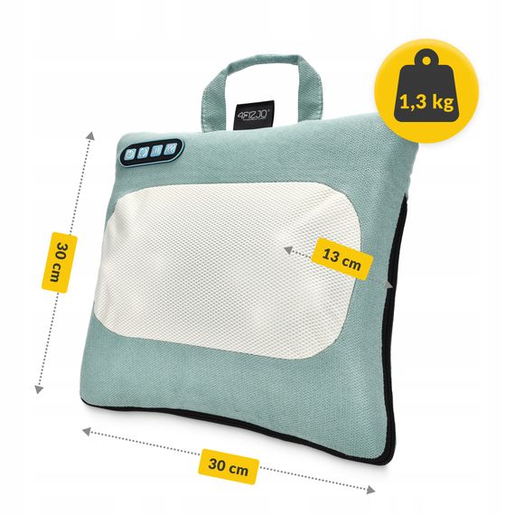 Подушка-масажер 4FIZJO Shiatsu Lite Green (P-5905973404143) | Зображення 1