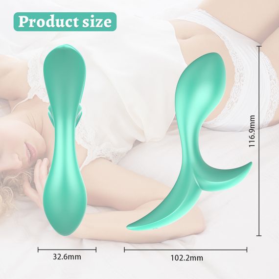 Анальный вибратор Every Night Toys Sally с дистанционным управлением, бирюзовый, 10 режимов вибрации Sex Aura | Зображення 6