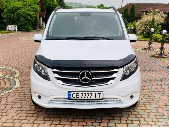 Дефлектор капоту (EuroCap) для Mercedes Vito / V W447 2014-2024 рр | Зображення 4