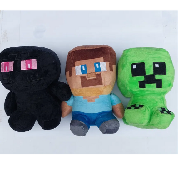 М'яка іграшка з гри Minecraft Стів, що сидить 24 см, іграшка для любителів Майнкрафта | Зображення 5