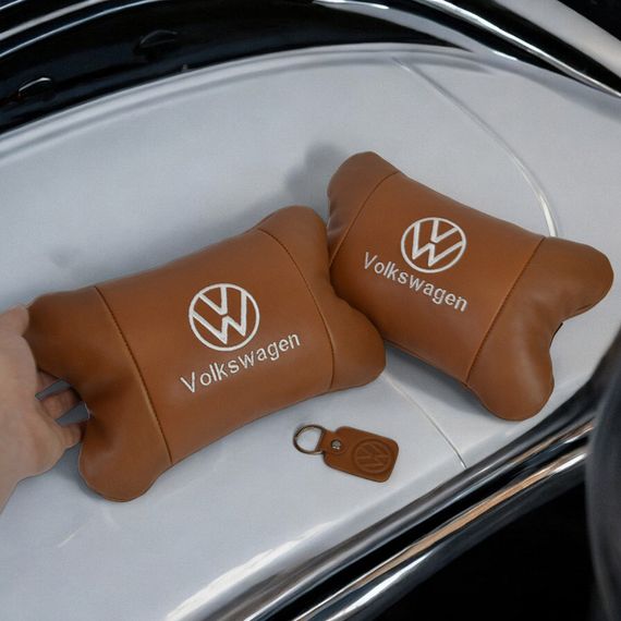 Декоративная подушка подголовник Volkswagen, Подушки на подголовник в машину, Автоподушка под голову WC-42 | Зображення 2