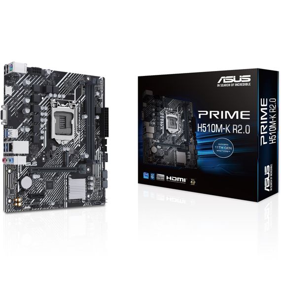 Материнcька плата ASUS PRIME H510M-K R2.0 s1200 H470 2xDDR4 M.2 HDMI D-Sub mATX (90MB1E80-M0EAY0) | Зображення 5