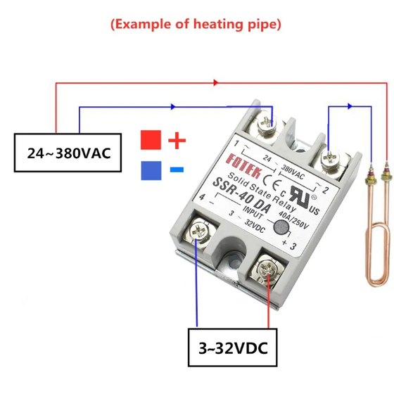 Твердотіле реле dc-ac Fotek SSR-40 DA | Зображення 3