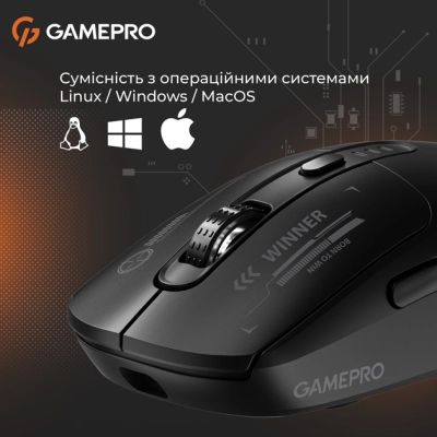 Мышка GamePro Genesis Winner Wireless/Bluetooth/USB Black (GM079B) | Зображення 6