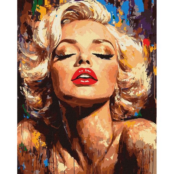 Картина по номерам "Яркая Монро" ©art_selena_ua KHO8562, 40х50 см