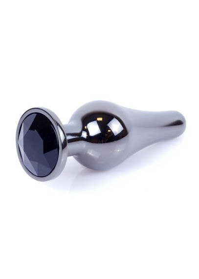 Анальна пробка - Jewellery Dark Silver BUTT PLUG- Black | Зображення 1