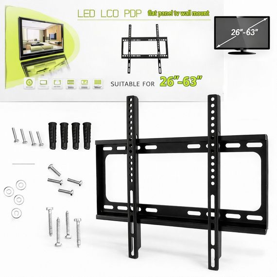 Кронштейн для телевізора TV STAND 26-63 дюйми, настінний, універсальний, VESA до 600×400, навантаження до 45 кг | Зображення 2