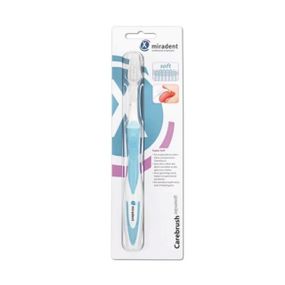 Зубна щітка Miradent Carebrush (Super Soft) рекомендована до використання після хірургічних втручань