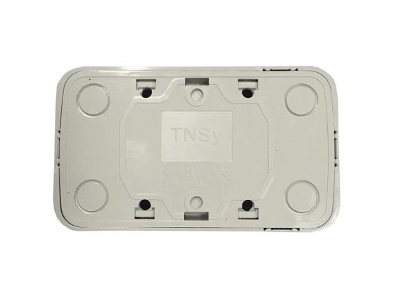 Розетка внешней установки 2-я з/к белая IP20 Lemur Ny95000984 | Зображення 1