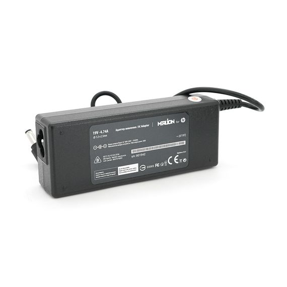 БП MERLION для ноутбукa HP 19V 4.74A 90Вт шт. 5.5x2.5мм | Зображення 3
