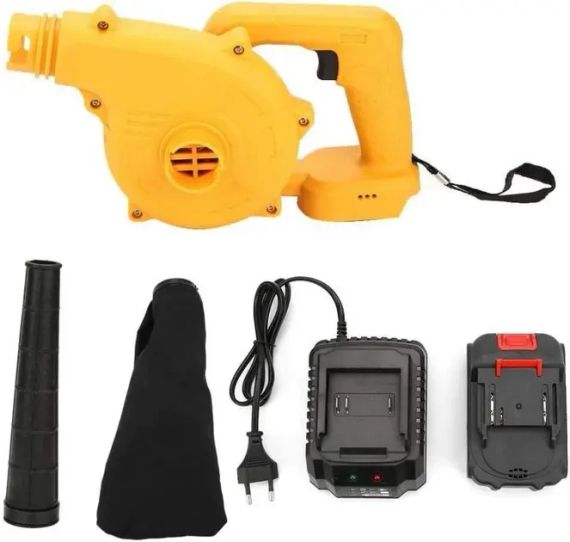 Аккумуляторная воздуходувка пылесос 2в1 для сбора листьев, LY-4, беспроводной садовый пылесос-дуйка BLOWER | Зображення 2