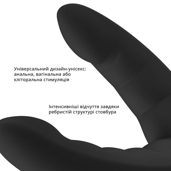 Подвійний фалоімітатор Fun Factory RYDE black, гнучкі стовбури, присоска | Зображення 4