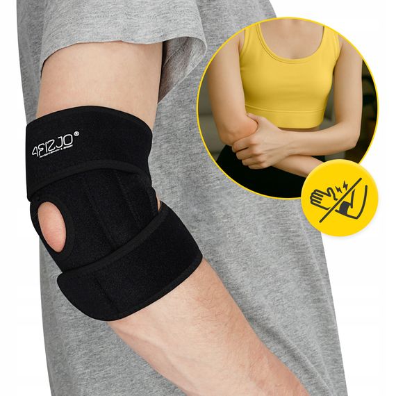 Фіксатор (бандаж) для ліктьового суглоба 4FIZJO MED 1 шт універсальний Black (P-5905973407380) | Зображення 2