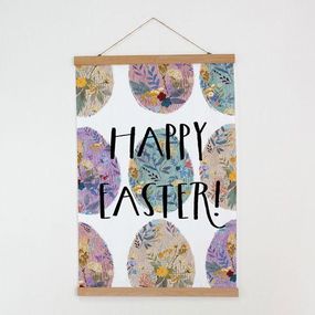 Постер тканинний на стіну HAPPY EASTER! 60х93 см