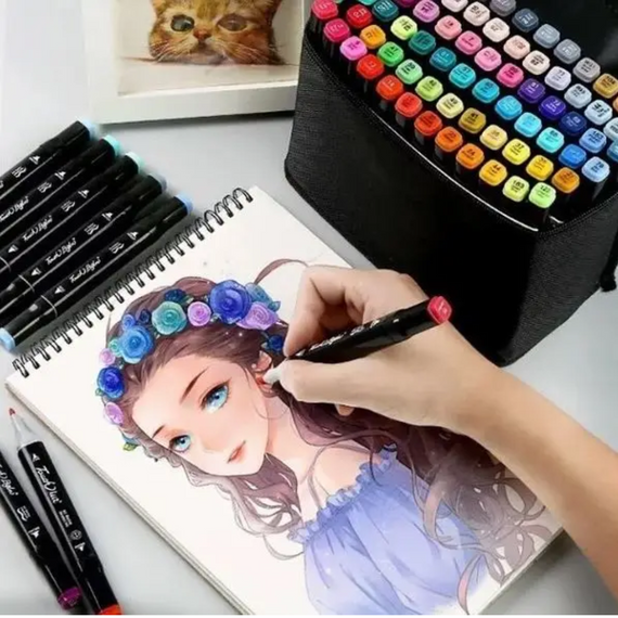 Набір маркерів Touch Raven, Двосторонні фломастери 80 шт   знижка | Зображення 7