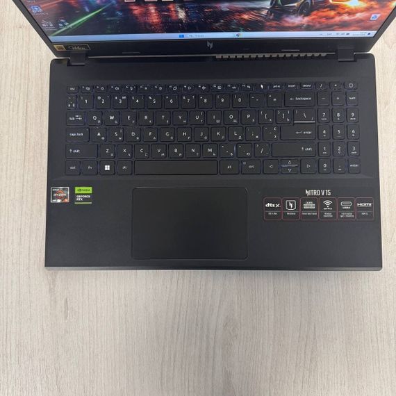 Игровой ноутбук Acer Nitro V15 ANV15-41 / 15.6" (1920x1080) IPS / AMD Ryzen 5 7535HS (6 (12) ядер по 3.3 - 4.55 GHz) / 16 GB DDR5 / 512 GB SSD / nVidia GeForce RTX 4060, 8 GB GDDR6, 128-bit / WebCam б/у | Зображення 3