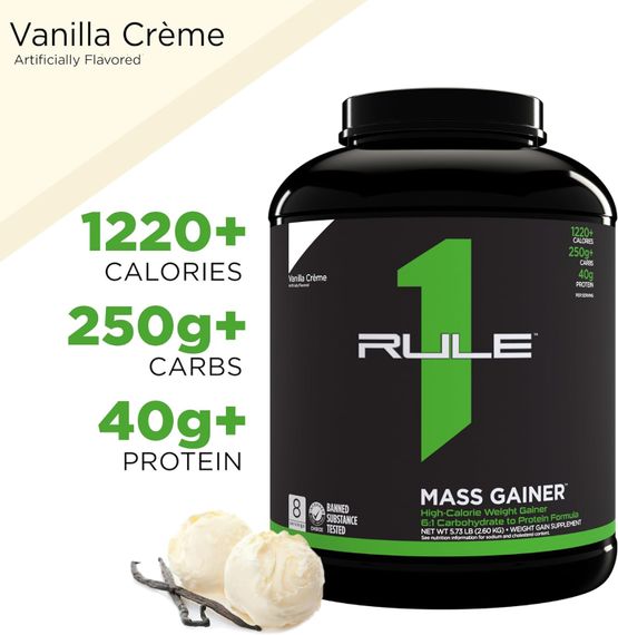 Гейнер Rule One Mass Gainer 2.6 kg (Vanilla Creme) | Зображення 2