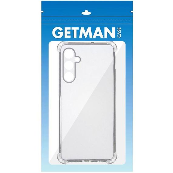 TPU чохол GETMAN Ease logo посилені кути Full Camera для Samsung Galaxy A57 5G Безбарвний (прозорий) | Зображення 1