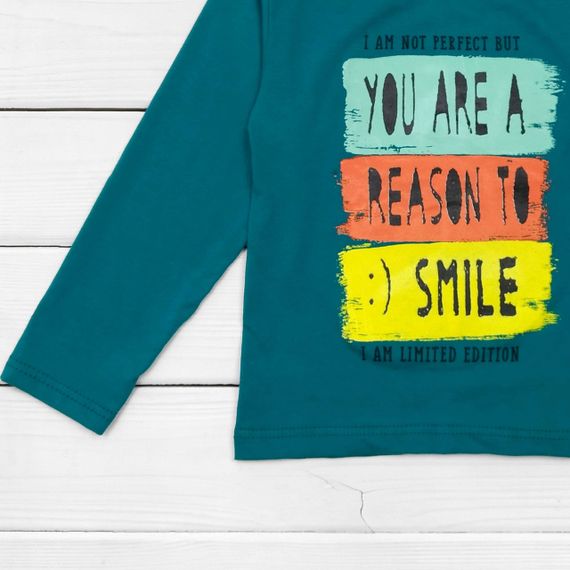 Футболка для мальчика с длинным рукавом Smile | Зображення 2