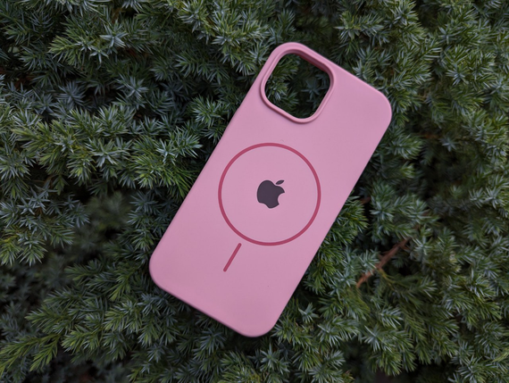 Чохол Iphone 15 MagSafe Софт Тач м'який Протиударний рожевий
