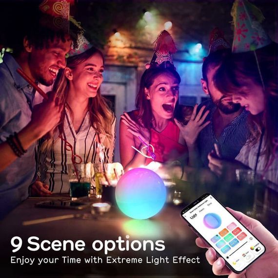 Настільний світильник SAL-010B Bluetooth USB interface with app White | Зображення 3