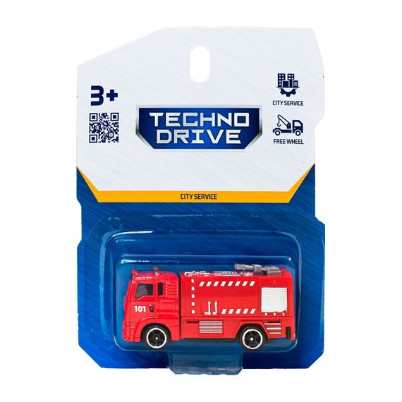 Автомодель детская Пожарная Машина TechnoDrive 250241CG-1 масштаб 1:64