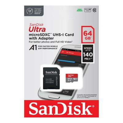 Карта памяти SanDisk 64GB microSD class 10 UHS-I Ultra (SDSQUAB-064G-GN6MA) | Зображення 4