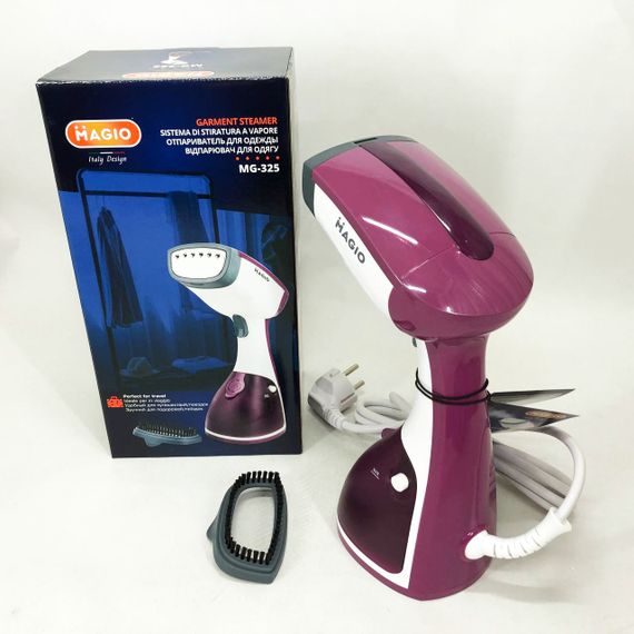 Відпарювач портативний MAGIO, Відпарювач-пароочисник, Портативна парова щітка, Вертикальний відпарювач AG-67 | Зображення 8