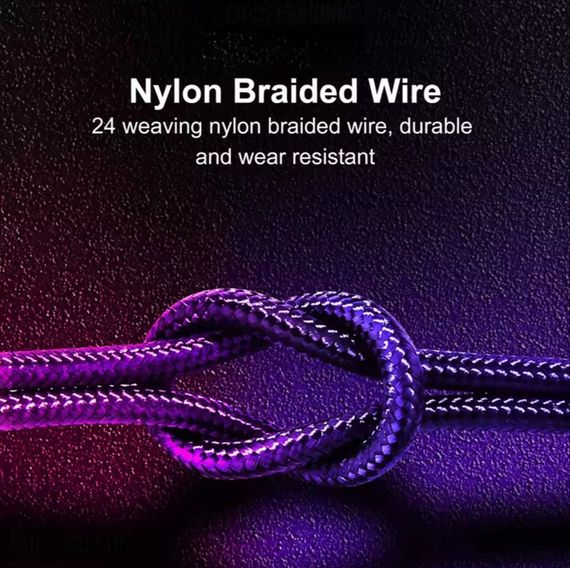 Магнитный кабель 3-в-1 с поддержкой быстрой зарядки 2А с коннекторами Lightning, Micro-USB, Type-C. 1 метр | Зображення 4