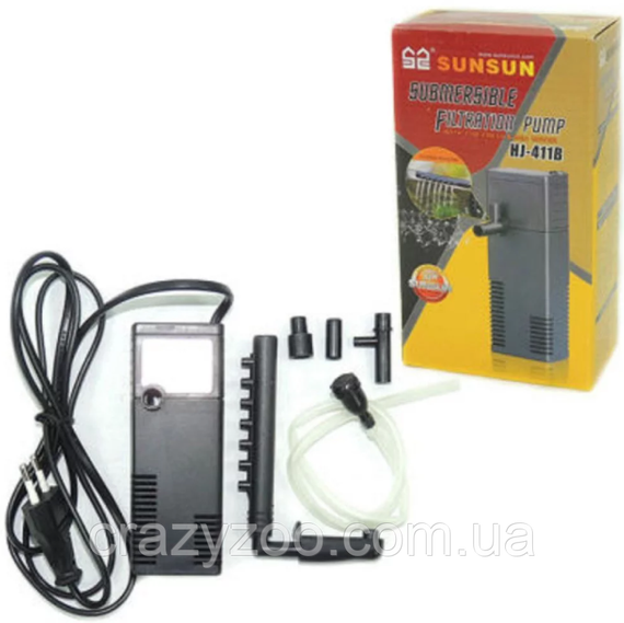 Внутрішній фільтр для акваріума SunSun HJ-411B 2 Вт 300 л/год до 50 л | Зображення 3