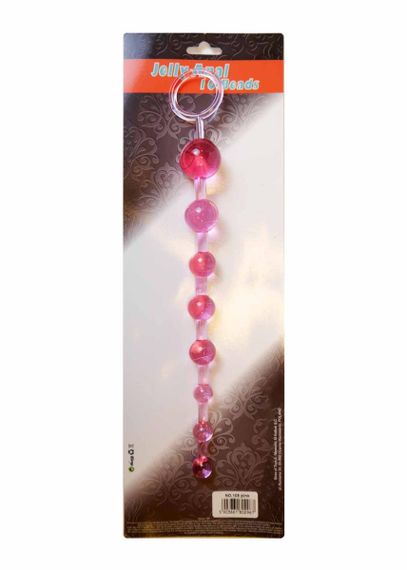 Анальний ланцюжок - Jelly Anal Beads Pink | Зображення 2