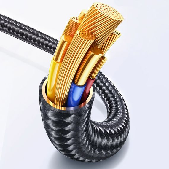 Дата кабель Usams US-SJ744 Meteor Ser. Type-C to Type-C 100W (1.2m) Tarnish | Зображення 7