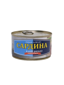 Сардина в олії «Ризька» Рибацька Артіль 230 г
