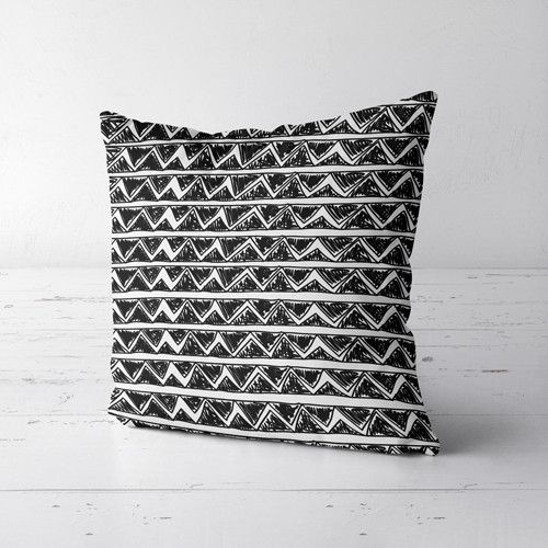 Подушка декоративна Soft Рисованный зигзаг 45х45 см (45PST_JOY009)
