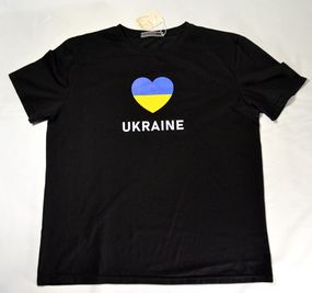 Футболка 4Profi з принтом "Ukraine" чорна L