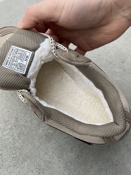 Чоловічі зимові кросівки  New 1906R Beige Brown Fur , В'єтнам 1186 | Зображення 1