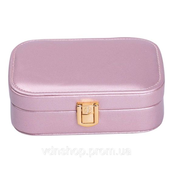 Скринька для прикрас з еко шкіри 15×10×5 см із дзеркалом органайзер для ювелірних виробів HP-5-33P | Зображення 2