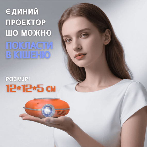 Портативный WIFI Мини LED Проектор для Дома Cheerlux C1 на Системе Android 11.0 2600 Люмен + Bluetooth 5.1 Домашний Кинозал с | Зображення 3