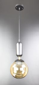 Люстра підвісна LOFT на 1 лампочку 25953 Чорний 40-90х18х18 см.