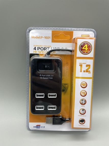 Хаб 4 порта USB2.0 P-1601