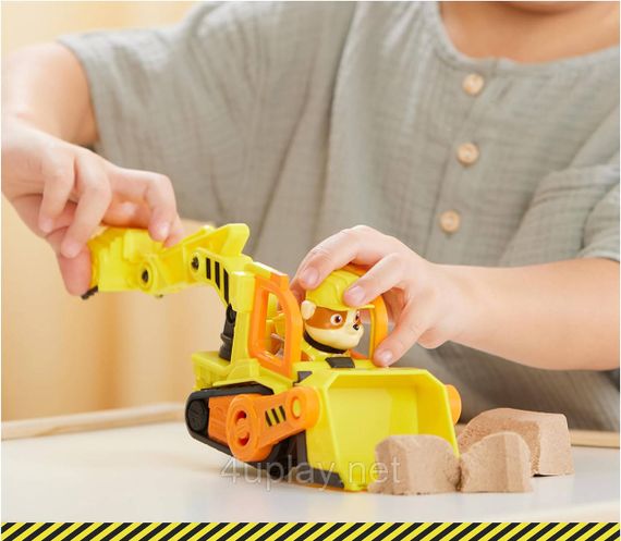 Щенячий патруль Кремез і команда Бульдозер та фігурка Кремеза Paw Patrol Rubble & Crew Rubble’s Bulldozer Toy Truck | Зображення 4