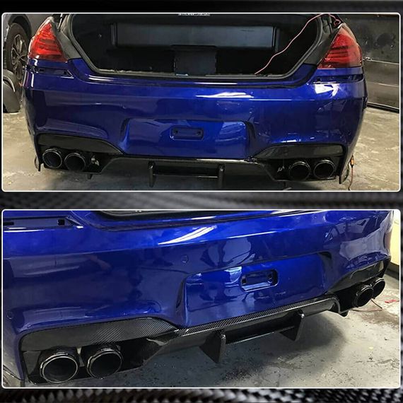 Диффузор заднего бампера Карбон V5 (для M6) для BMW 6 F12/F13/F06 2011-2018 гг | Зображення 4
