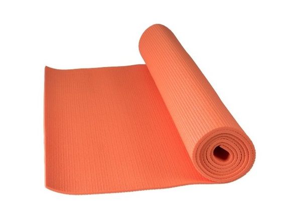 Килимок для йоги та фітнесу Power System PS-4014 PVC Fitness-Yoga Mat Orange (173x61x0.6) | Зображення 1