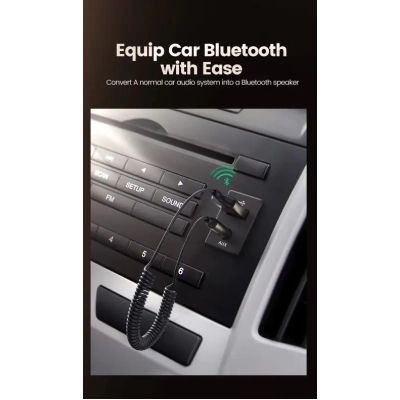 FM модулятор Ugreen Bluetooth 5.0 Aux with mic CM309 UGREEN Black (70601) | Зображення 9