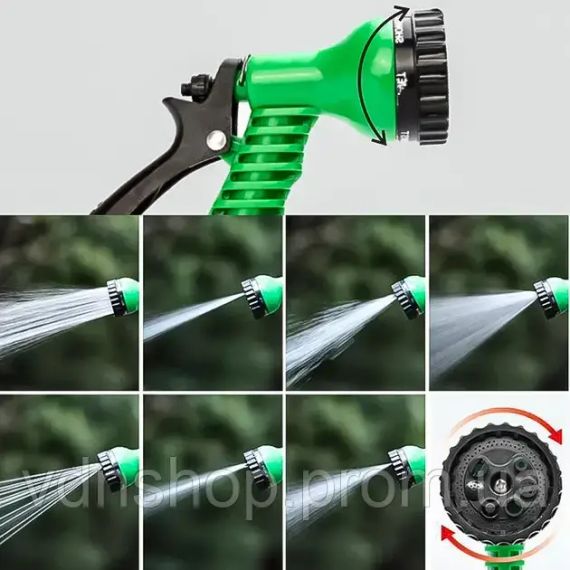 Набор поливочный шланг BlueBird 15м на катушке пистолет с распылителем 7-ми режимный | Зображення 4