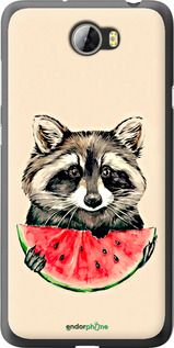 Чохол на Huawei Y5 II Єнотик з кавуном "4605u-496-2448"