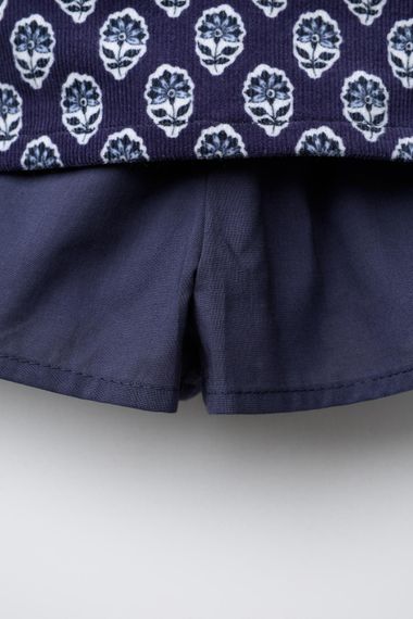 Дитяча вельветова спідниця-шорти для дівчинки Zara 92 см Темно-синя (26021008B) | Зображення 3