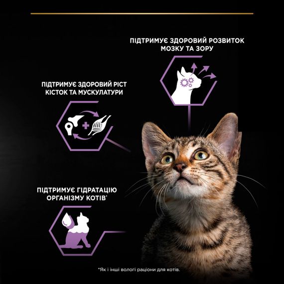 Набор влажного корма для котят с индейкой Purina Pro Plan Kitten 85 гр х 10 шт | Зображення 4