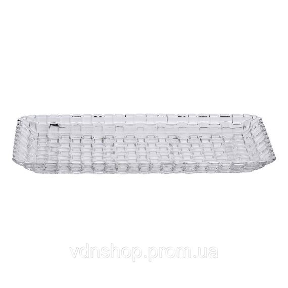 Блюдо для закусок скляне 25*12,5*1,5 см прямокутне HP-YH-33