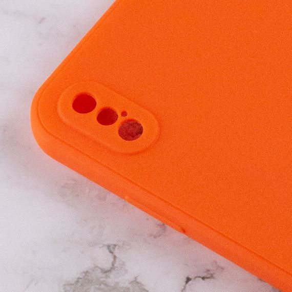 Силиконовый чехол Candy Full Camera для Apple iPhone XS Max (6.5") Оранжевый / Orange | Зображення 2